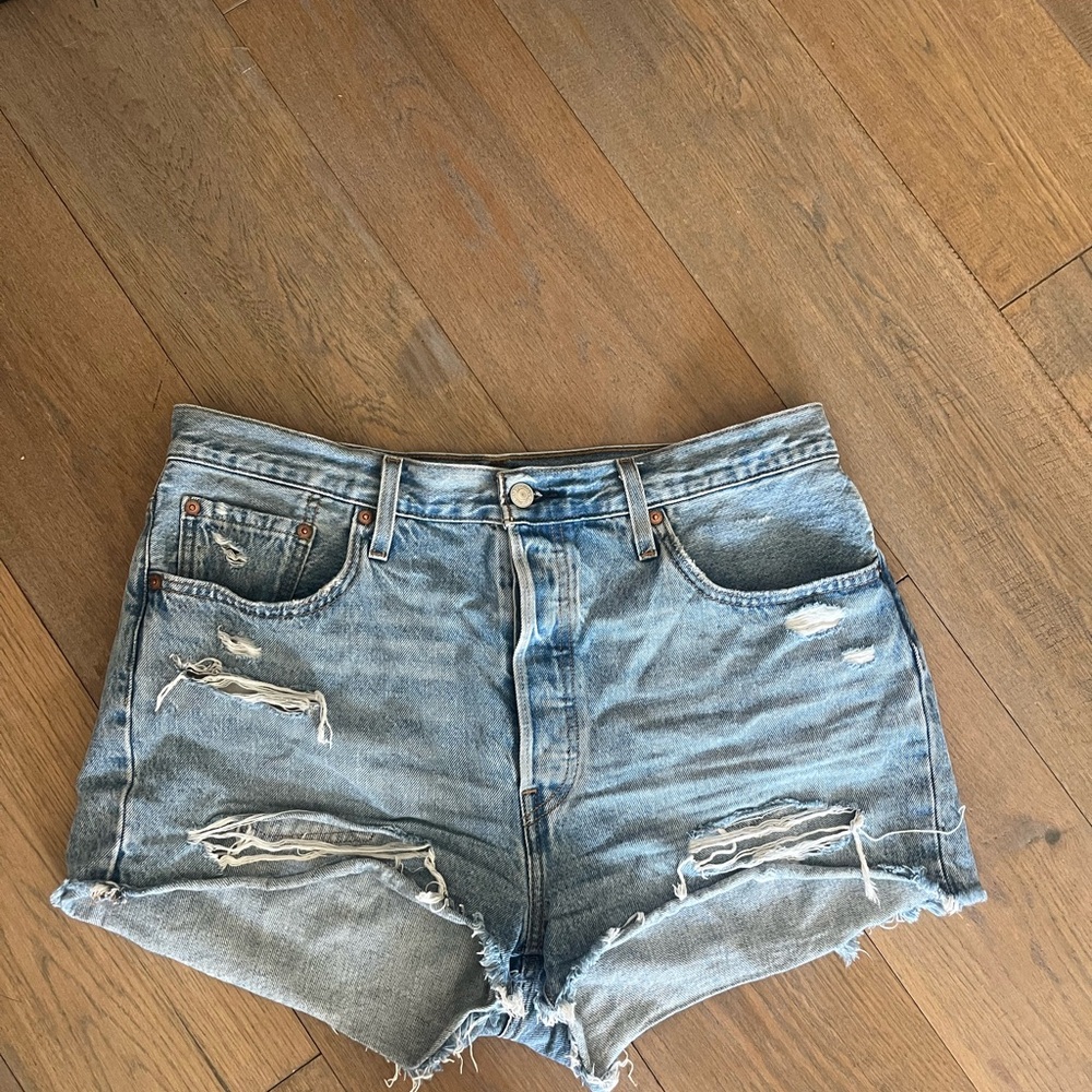 Levi’s Distressed Denim Shorts